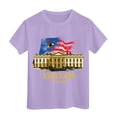 thumbnail image 5 of UngA 250 Years of Freedom 1776 2026 July 4th 250th Birthday Boys Girls Tshirt Short Sleeve Crew Neck Graphic Tee 2-14 Years,Purple, 5 of 5