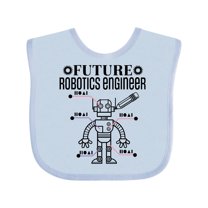 Inktastic Future Robotics Engineer Boys or Girls Baby Bib