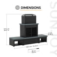 thumbnail image 4 of Sunjoy Wood Burning Fireplace – Matte Black Outdoor Steel Fireplace with Chimney, Log Holders, Fireplace Tool, and PVC Cover, 4 of 10