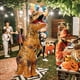 thumbnail image 1 of Disfraz de dinosaurio inflable, mono de dinosaurio inflable, transpirable para niños y adultos, 1 of 7