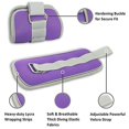 thumbnail image 2 of Two handed wrist, leg, arm, and ankle weight training equipment with adjustable shoulder straps, fitness, gym, yoga, Pilates, and aerobic exercise ((purple) 1 pair 1KG [one 0.5kg]), 2 of 4