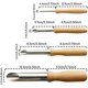 thumbnail image 4 of 4 Herramientas Cerámicas para Cerámica y Escultura Cortaagujeros Redondos de Arcilla en Acero Inoxidable y Madera, 4 of 5