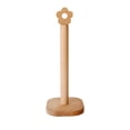 thumbnail image 1 of Portarrollos De Cocina De Madera Antideslizante Vertical Pañuelo De Papel Soporte Multiusos Para Toallas De Cocina Con Pequeña Flor De Madera Para El Hogar Cocina Baño Encimera Sweethay HA013263-00, 1 of 7