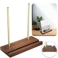 thumbnail image 2 of Support de Disque Vinyle Jouant Maintenant Support de Disque en Noyer Massif pour Présentoir d'Album Unique de Table et Rangement pour Accessoires de Tourne-Disque Amateurs, 2 of 7