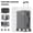 IronGray, variant on 24 inch Checked Luggage, Zipperless ABS+PC Hardside Suitcase with TSA Lock and 360° Spinner Wheels, Lightweight Travel Luggage, Black
