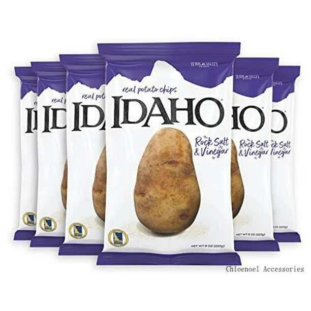 Idaho Salt And Vinegar Potato Chips Real Russet Potato Chips Dusted