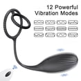 thumbnail image 1 of Tluda Male Vibrating Prostate Massager with Dual Penis Ring, Remote Control Anal Vibrators, 1 of 5