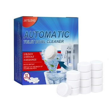 Flash Deals of the Day: Toilet Bowl Cleaner Tablets 12pc, Automatic Toilet Bowl Cleaners with Bleach, Toilet Tank Cleaners with Sustained-Release Technology, Household Toilet Cleaners, Easy Operation
