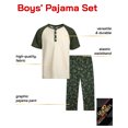 thumbnail image 2 of Quad Seven Boys Pajamas Set - 2 Piece Henley Sleep Shirt PJ Boys Pajama Pants Kids Sleepwear (4-18), 2 of 2