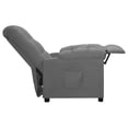 thumbnail image 3 of vidaXL Fauteuil Inclinable Tissu Gris Clair, 3 of 5