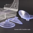 thumbnail image 2 of Amdohai Clear Acrylic Window Bird Feeder with 4 Suction Cups & Standing Pole High Feed, 2 of 8