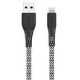 thumbnail image 3 of (2 pack) onn 10ft Lightning to USB-A Braided Charging Cable, MFI certified, Black - Compatible with iPhone 14/13/12/11/X/XR/XS/8/7/6/5, iPad, Airpods and more, 3 of 11