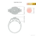 thumbnail image 4 of ANGARA Natural Diamond Engagement Ring in 14K White Gold for Women (Size-3.4mm| Color-H| Clarity-SI2) | April Birthstone, Anniversary, Jewelry Gift for Women | Natural Diamond Ring, 4 of 9