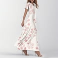 thumbnail image 3 of NAMTYQX Summer Dresses for Women 2025 Trendy Floral Dresses for Women 2025 Casual Spring Pink Size L, 3 of 5