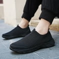 thumbnail image 4 of Men's Slip On Walking Shoes Lightweight Casual Knit Loafer Sneakers Comfortable Mesh Work Shoes Athletic Walking Shoes for Men Breathable, 4 of 5