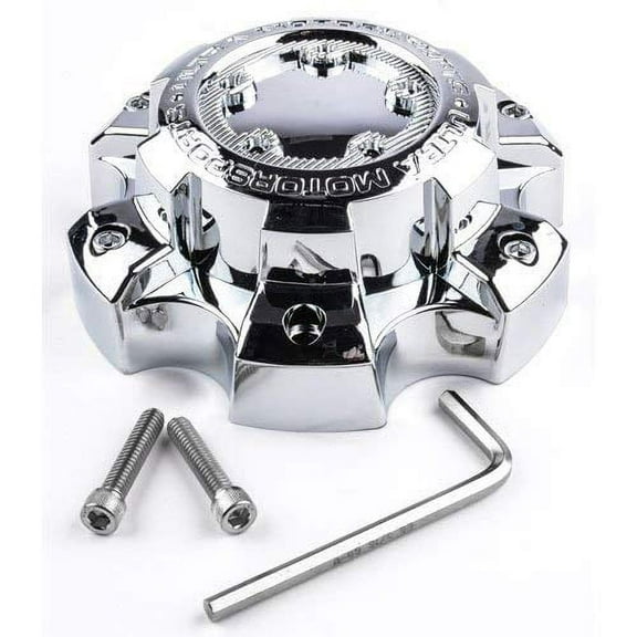 Ultra Motorsports Chrome Custom Wheel Center Cap Set of 2 Pn: 89-9865