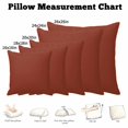 thumbnail image 5 of Throw Pillow Covers 16x16 Inch, Pure Burnt Ochre Decorative Pillow Cases for Couch Sofa Bed, Modern Solid Color Minimalist Art Cotton Linen Square Home Decor Pillowcases with Hidden Zipper, 5 of 6