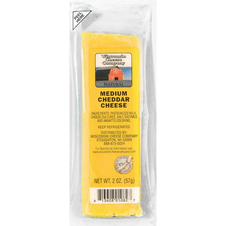 2oz. Medium Cheddar Cheese Snack Sticks, 24ct (Best Tasting American Cheese)