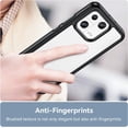thumbnail image 3 of Case for Xiaomi Mi 13 Phone Case Slim Dropproof [Defend from Drop/Scratch/Slip/Fingerprint] Clear Acrylic Hard Back Soft TPU Bumper Hybrid Phone Cover for Xiaomi Mi 13-Black, 3 of 8