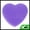 Purple, variant on Unique Bargains Heart Shape Makeup Brush Cleaner 1 Pc Purple
