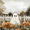 Halloween Pumpkin Field, variant on Yayeee Tapestry Wall Hanging for Bedroom 60" x 40" Living Room Home Wall Art Decor, White Abstract Shapes