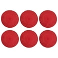 thumbnail image 1 of Juego de posavasos circulares Cateissary manteles individuales algodón 6 piezas Rojo 38cm, 1 of 6