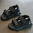 thumbnail image 2 of Girls Sandals,Children Open Toe Sandals Summer Solid Beach Shoes Girls Hollow Out Simple Sandals,Toddler Girl Sandals/Toddler Boy Sandals(Color:Black,Size:13), 2 of 5