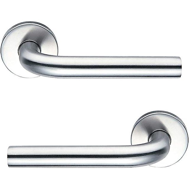 Manija de acero inoxidable suyoo para puerta de entrada de apartamento Manija para puerta cortafuego Manija dividida de 135 mm