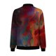 thumbnail image 4 of Ailaofu Womens Zip up Sweatshirt Jacket Stand Collar Hoodless Outerwear Casual Print Long Sleeve Bomber Coat with Pocket Fall, 4 of 5