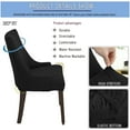 thumbnail image 3 of BH-JJSMGS Wingback Side Chair Cover Stretch Dining Accent Chair Covers Slipcovers with Arm Reusable Printed Sloping Arm Chair Accent Chair Protector Seat Covers for Dining Room Banquet Decor, 3 of 7