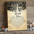 thumbnail image 3 of Me and You Love Quote Canvas Wall Art – Romantic Tree & Sheet Music Print – Couple's Gift for Anniversary, Wedding, or Valentine's Day – Rustic Home Decor, 3 of 4