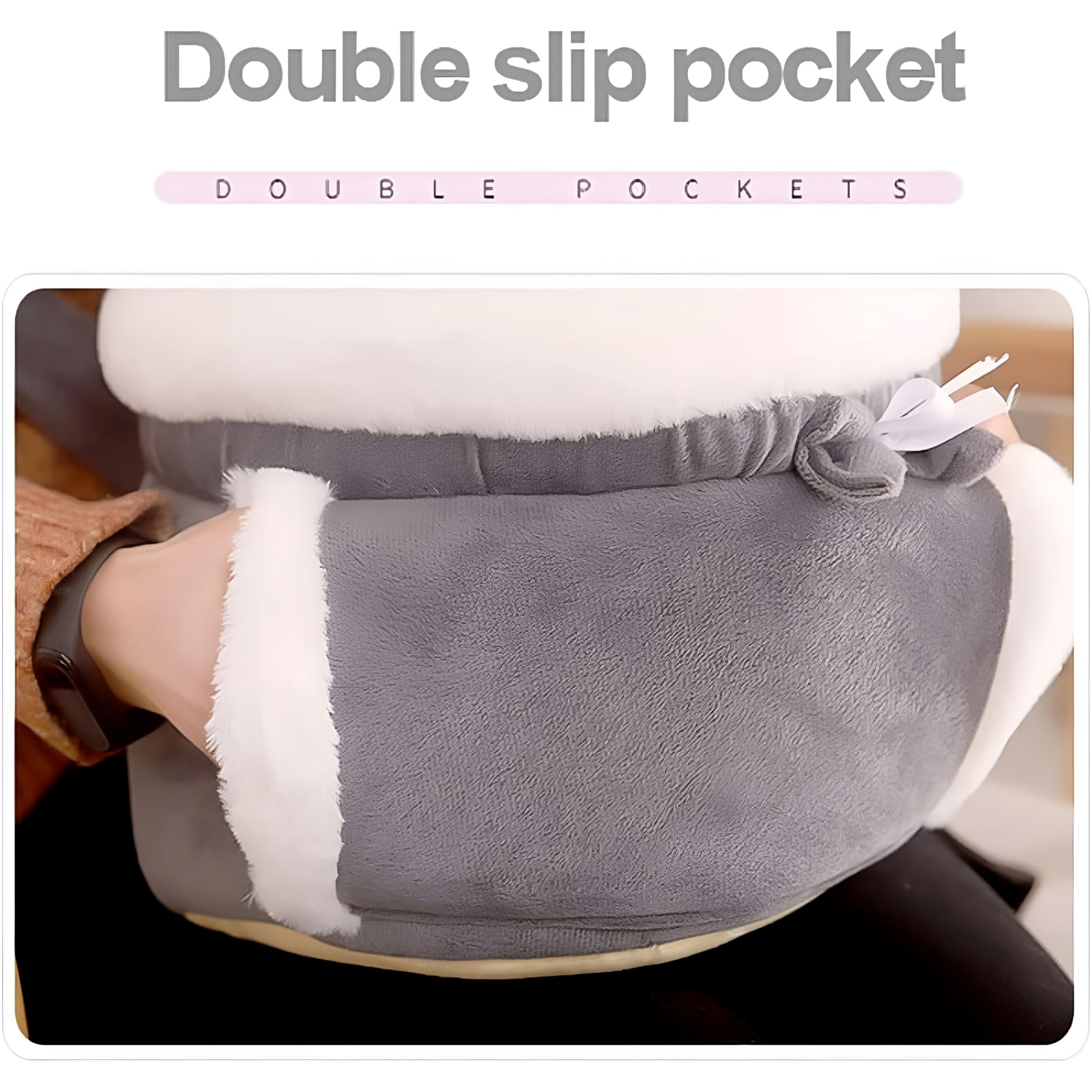 GASTROPOD 2026 New Warm Pet Carrier Bag Small Cat Dogs Backpack Winter Plush Pets Cage for Outdoor Travel Pet Hanging Chest Bags 6Kg Load-Bearing (Color: Grey, Size: Large)