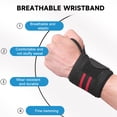 thumbnail image 4 of LJNYFDC Wrist Brace Gym Wrist Brace with Thumb Loop and Fastener Soft Carpal Tunnel Arthritis Pain Relief Wrist Protector Durable and Supportive Wrist Strap for Lifting, 4 of 6
