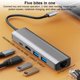 thumbnail image 3 of Hub Compatible Con USB C A Dongle 5 en 1 4K PD 100W Carga 100Mbps Ethernet USB3.0 5Gbps para Computadora Portátil Macbook, 3 of 9
