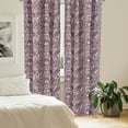 thumbnail image 2 of Ambesonne Floral Window Curtains, Lace Look Rose Flowers Art, Each 28" W x 63" L, Pale Pink Charcoal Grey, 2 of 4