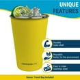 thumbnail image 4 of Breeze Life Stainless Steel Metal Cup Drinking Tumblers, Stackable, Shatterproof, Great for Camping, Outdoor Picnic, Festivals, BBQ Tailgating, 4-Pack, Blue, Gray, Yellow, White., 4 of 4