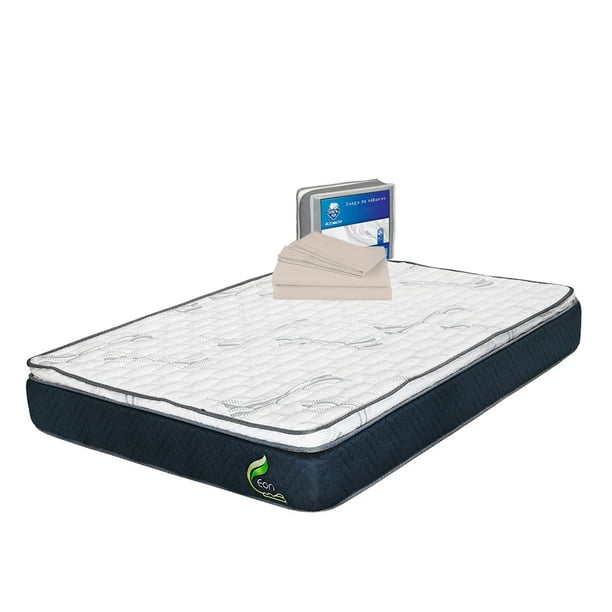 Colchón Queen Size Restonic Eon + Juego de Sábanas