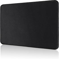 Mouse Pad with Stitched Edge, Non-Slip Rubber Base Mouse Mat for Laptop& Computer, Small Mouse Pad for Gamer, Office & Home, Black Square Mousepad 9.8''x 8.3''x 0.08''