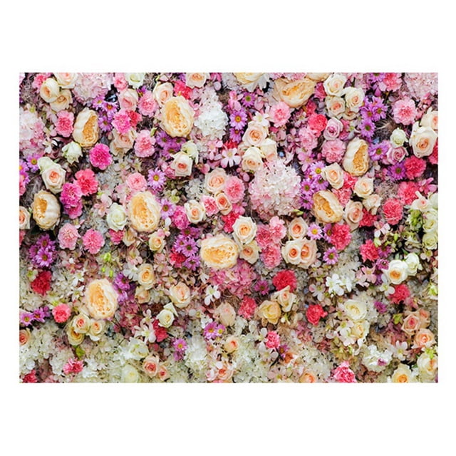 Fondo de fotografía multifuncional con flores de 210 x 150 cm, decoración de bodas con rosas, fondos de fotografía 3D, H3