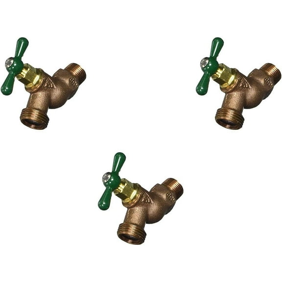 Arrowhead Brass Male Pipe Thread 251LF - Lead Free Brass Plumbing Fitting - 3 Pack, 1/2 In