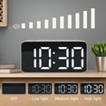 thumbnail image 4 of Unique Bargains Adjustable Brightness Digital Alarm Clock Black 6.5"L x 1.77"W x 3.14"H, 4 of 5