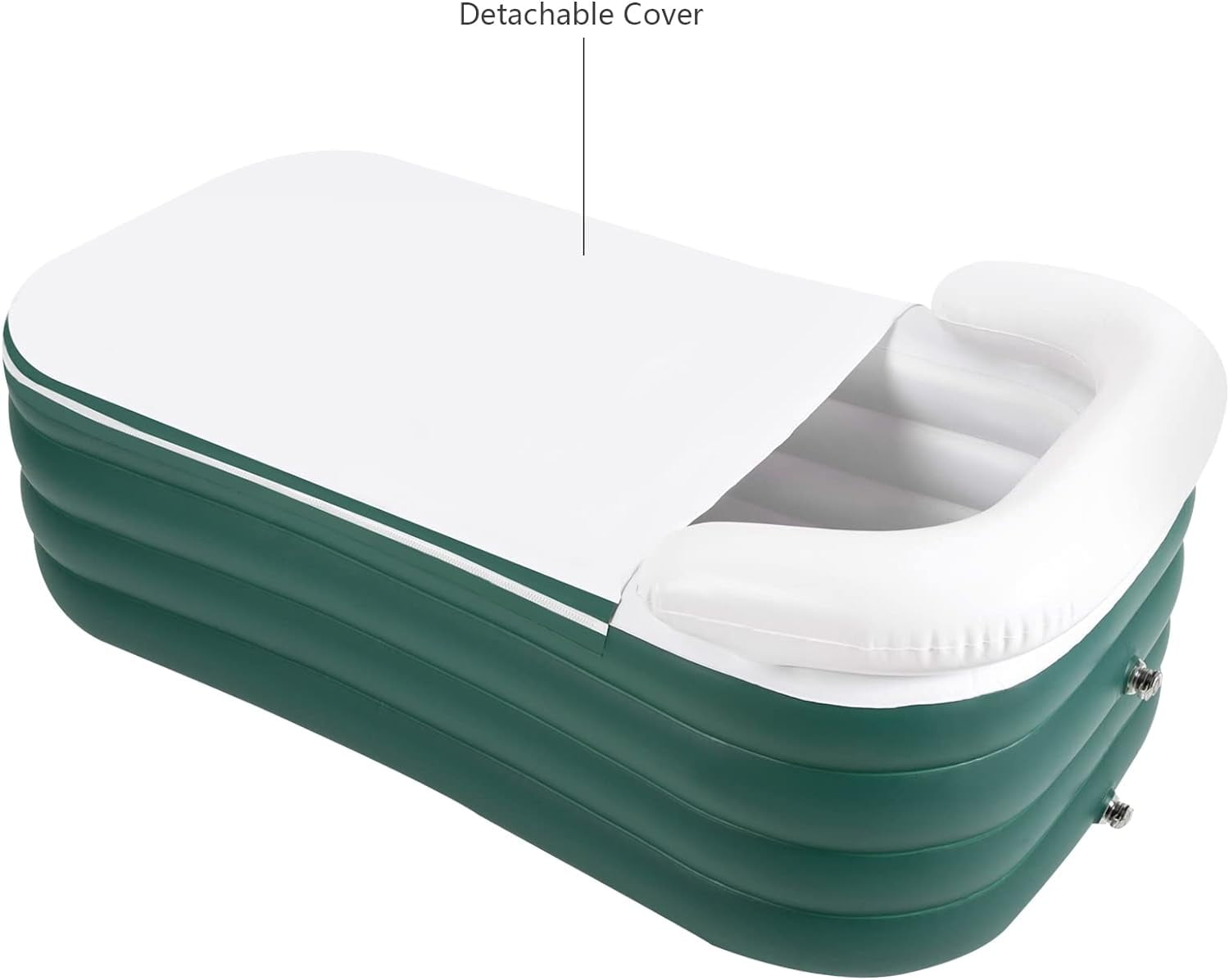 For Adult Spa Inflatable Adult Bath Tub, Foldable Portable Inflatable Soaking Bathtub with Electric Air Pump Blow Up Bathtub