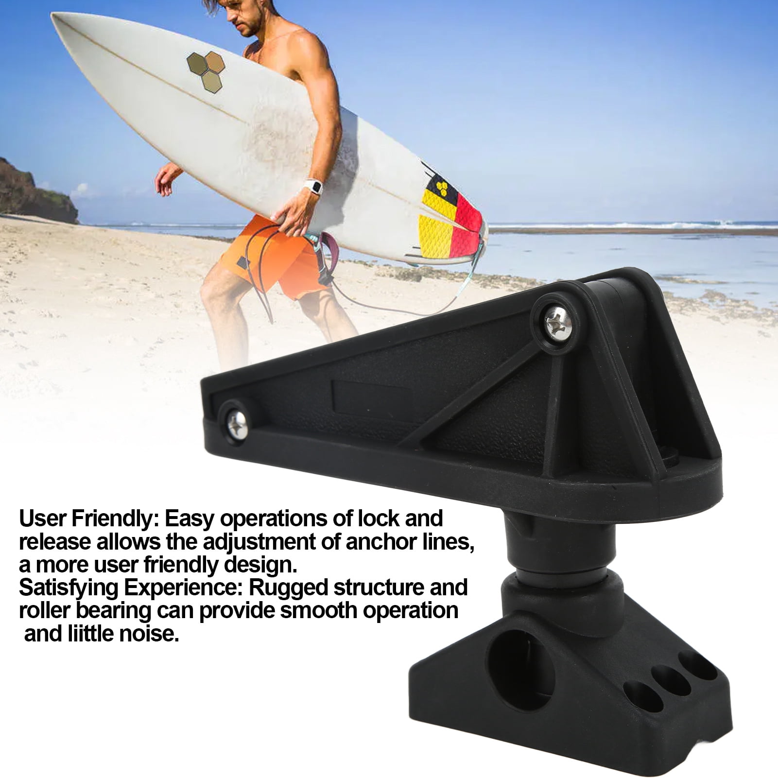 Kayak Anchor Lock Kit Side Deck Mount Release System for Surfboard Boat