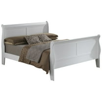 Glory Furniture Louis Phillipe Full Bed in White Color