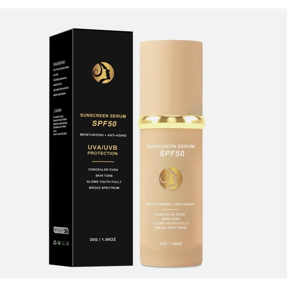 Foundation 4 in 1 - Medium Spectrum with SPF 50 , Anti-Aging, Concealer, Sun Protection, Hydrating Color Changing Foundation Makeup Liquid, Full Coverage Concealer, Waterproof and Sweatproof