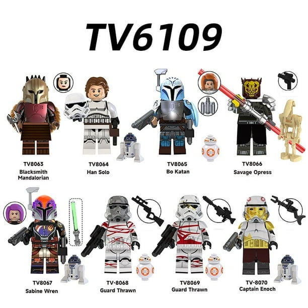 8Pcs Star Wars Minifigures Playset Compatible For LEGO Toy Building Kit Age 6