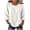 White, variant on Women's Plain Vacation Elbow Sleeve Shirts Summer Classy Crewneck Casual Blouse Lightweight Loose Fit Trendy Cruise Tees for 2026