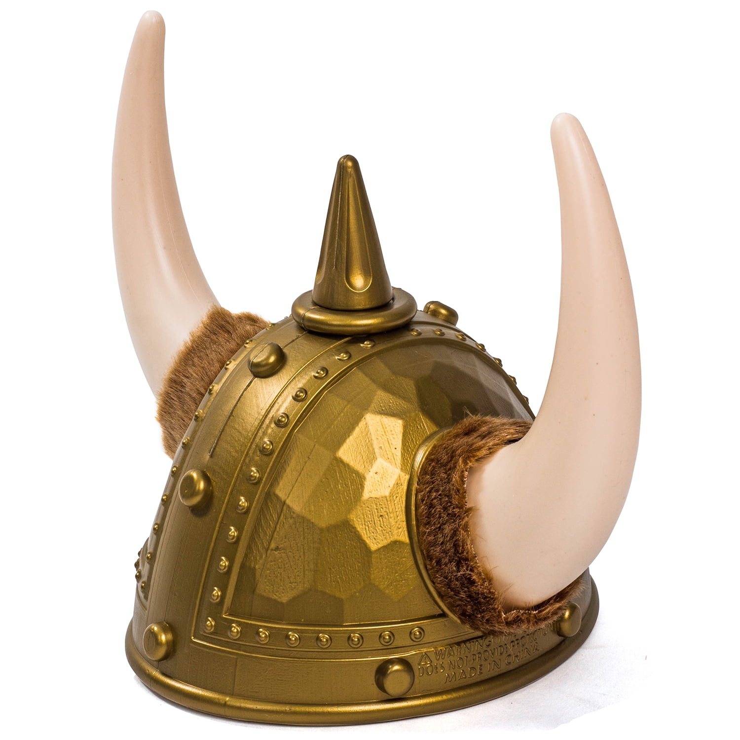 Viking Gauls-Helmet Adult Horns Braids Costume Accessory Hat Motto Party 