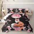 thumbnail image 2 of Erosebridal Gold Fox Moon Twin Quilt Set for Girls, Japanese Cherry Blossom Twin Coverlet Set, 2-Piece, 2 of 7