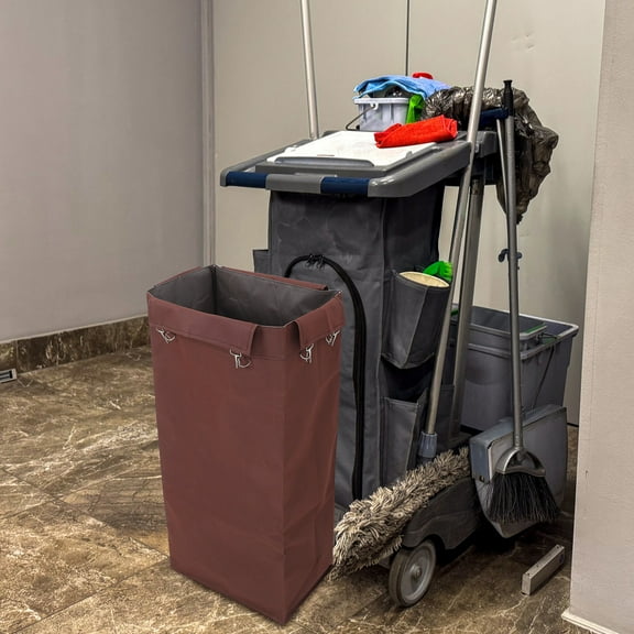 HONMEET Replacement Cleaning Cart Bag for Hotel Office Restaurant - High Capacity Cleaning Supplies 1 Set